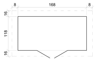 Domek na nářadí EKO-LINE H311