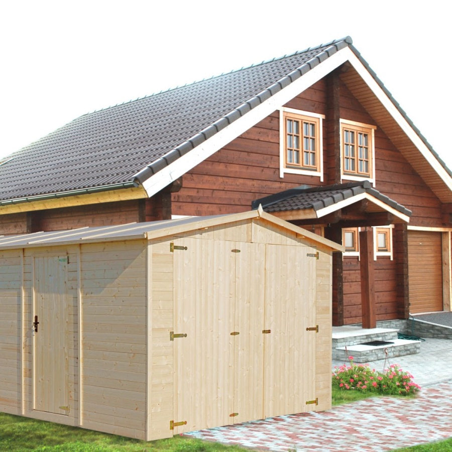 Dřevěná garáž 600 x 300 cm