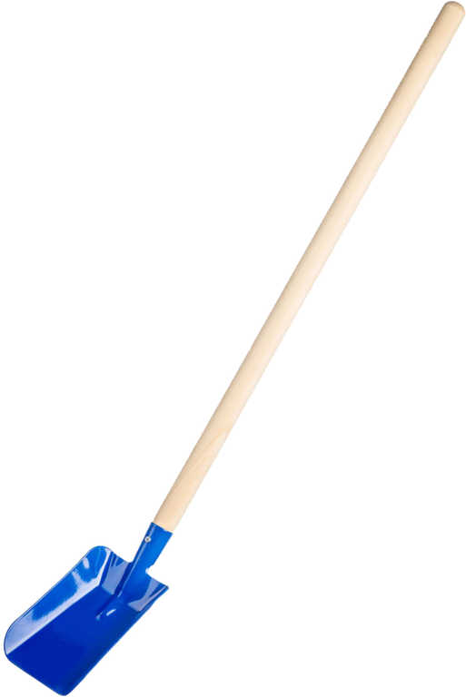 DŘEVO Lopata dětské nářadí modrá s násadou 80cm kov