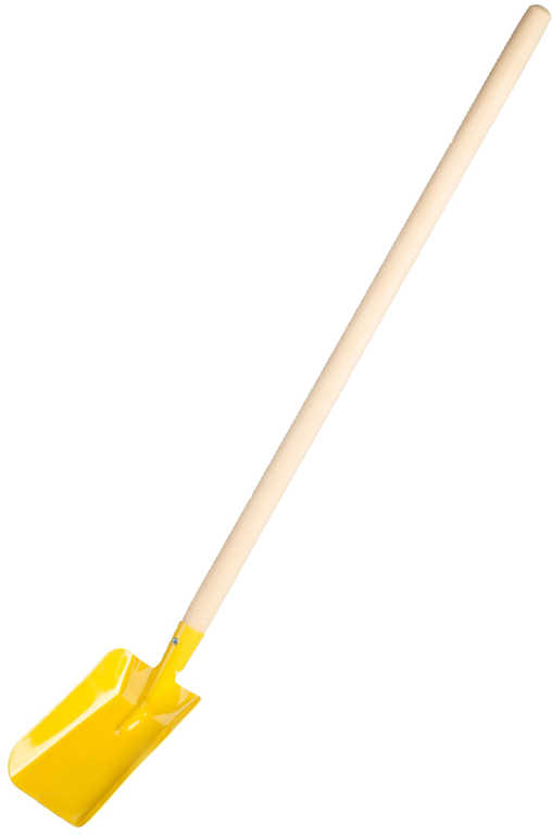 DŘEVO Lopata žlutá dětské nářadí s násadou 80cm kov
