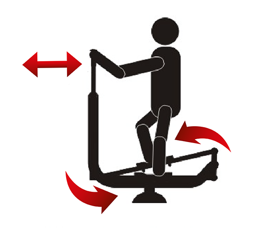 Fitness stroj - Eliptický trenažer F05