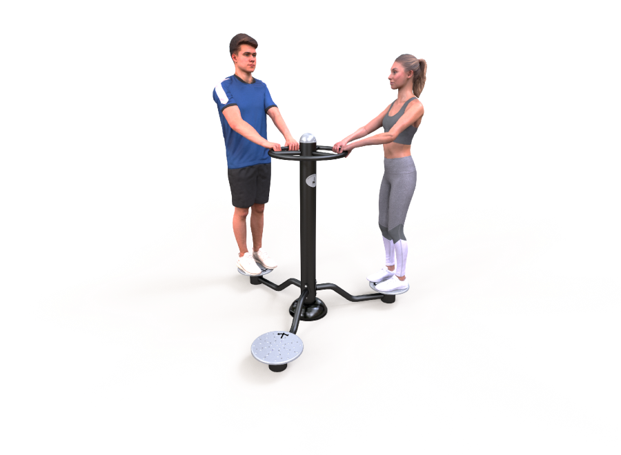 Fitness stroj - Trojitý twistr F01