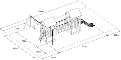 Monkey Flexi sestava 2 H1 100 - červená střecha