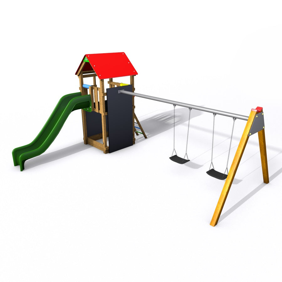 Monkey Flexi věž se střechou 150 TH2 - červená střecha