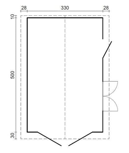 Garáž EKO-LINE Tonda 15,9 m2