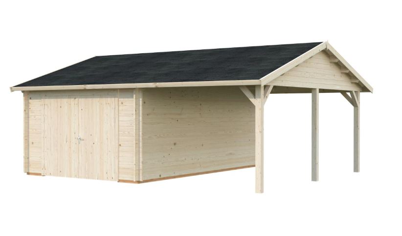 Garáž Roger 19,0 + 16,2  m2 - s křídlovými dveřmi