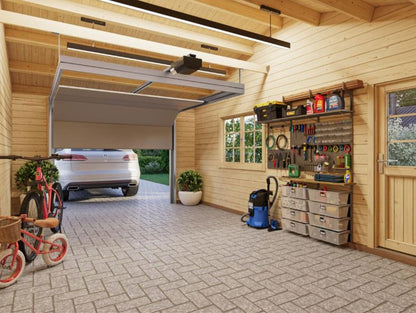 Garáž Roger 19,0 + 16,2  m2 - výsuvná vrata