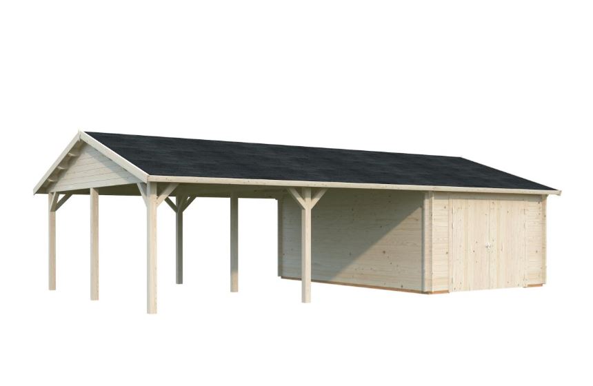 Garáž Roger 19,0 +33,2 m2 - s dřevěnými vraty