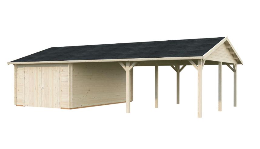 Garáž Roger 19,0 +33,2 m2 - s dřevěnými vraty
