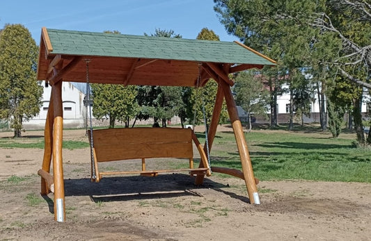 Houpací lavice se stříškou z AKÁTU