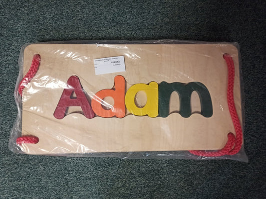 Houpačka Cubs dřevěná sedák se jménem ADAM