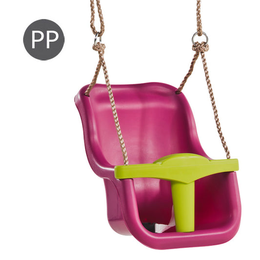 HOUPAČKA Monkey´s Home plastová Baby Luxe TMAVĚ RŮŽOVÁ