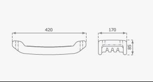 HOUPAČKA Monkey´s Home plastová Sedák ČERVENÝ