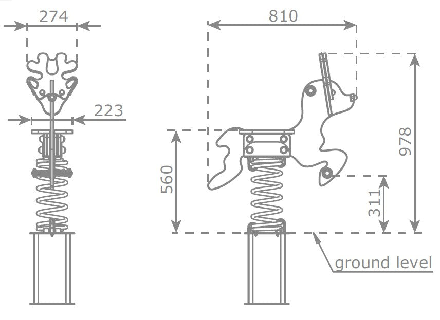 Houpačka pružinová - Jelen