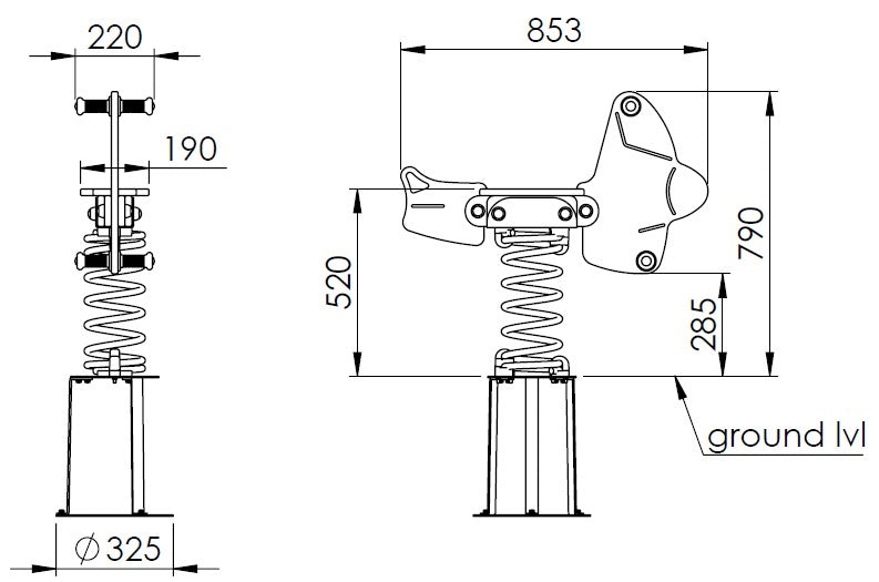 Houpačka pružinová - Letadlo