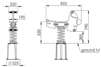 Houpačka pružinová - Letadlo