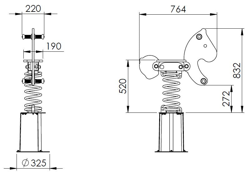Houpačka pružinová - Ponny
