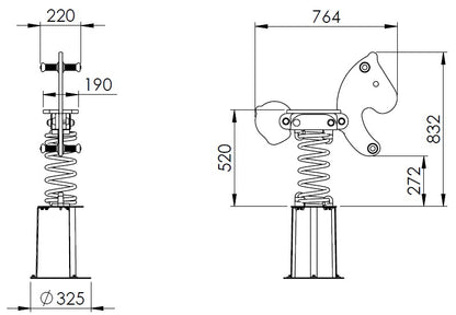 Houpačka pružinová - Ponny