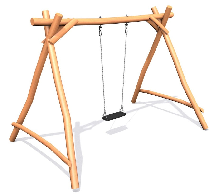 houpačka Swing z akátu - s klasickým sedákem
