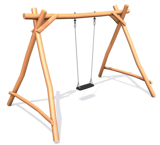 houpačka Swing z akátu - s klasickým sedákem