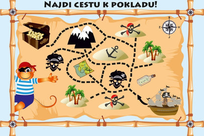 Hra mapa pirát