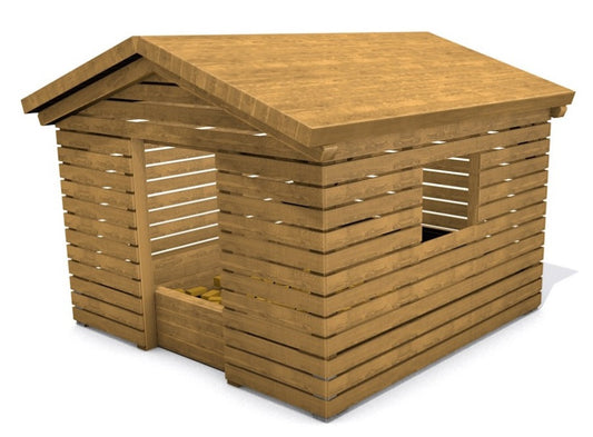 Monkey Hranolkoviště - domek s truhlou