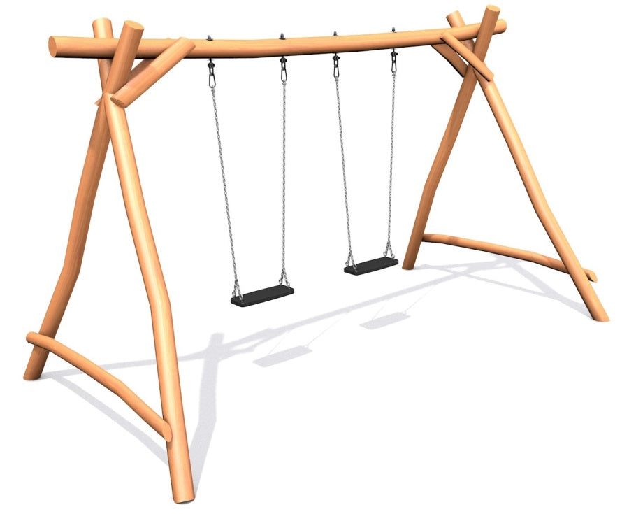 houpačka Duoswing II z akátu - s houpacími sedáky