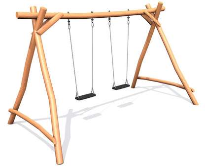 houpačka Duoswing II z akátu - s houpacími sedáky