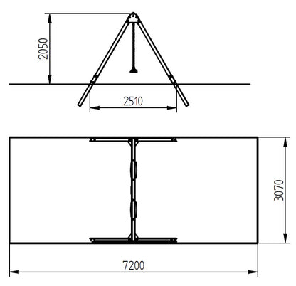 Monkey houpačka Duoswing - s klasickými sedáky