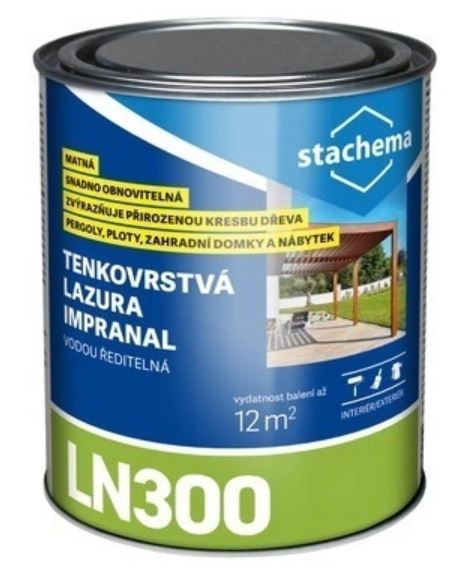 IMPRANAL tenkovrstvá lazura - ořech 0,75l (výprodej - poslední 1 ks)