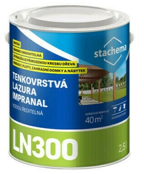 IMPRANAL tenkovrstvá lazura - zlatý dub 2,5l  (výprodej - poslední 1 kus)