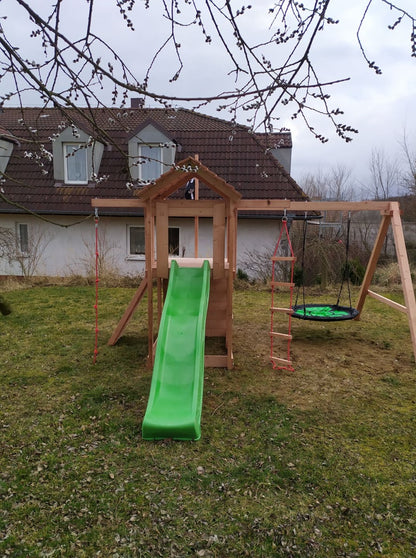 Dětské hřiště Monkey´s Home Malý pirát JIM se zelenou skluzavkou