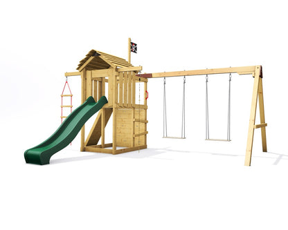 Dětské hřiště Monkey´s Home Malý pirát JIM se zelenou skluzavkou