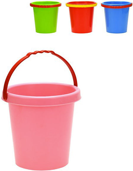 Kbelík dětský 14cm jednobarevný na písek 4 barvy plast