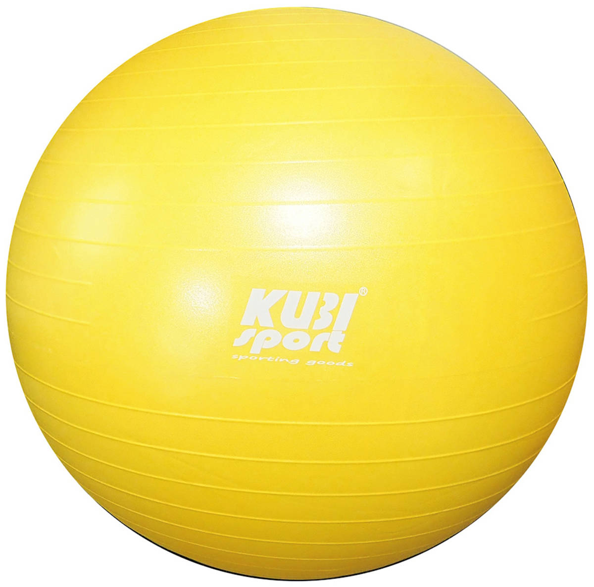 KUBISPORT Míč gymnastický žlutý 85cm fitness balon rehabilitační do 150kg