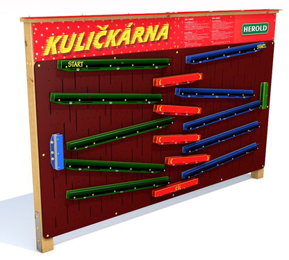 Kuličkárna pro dva hráče ve stojanu s tabulemi