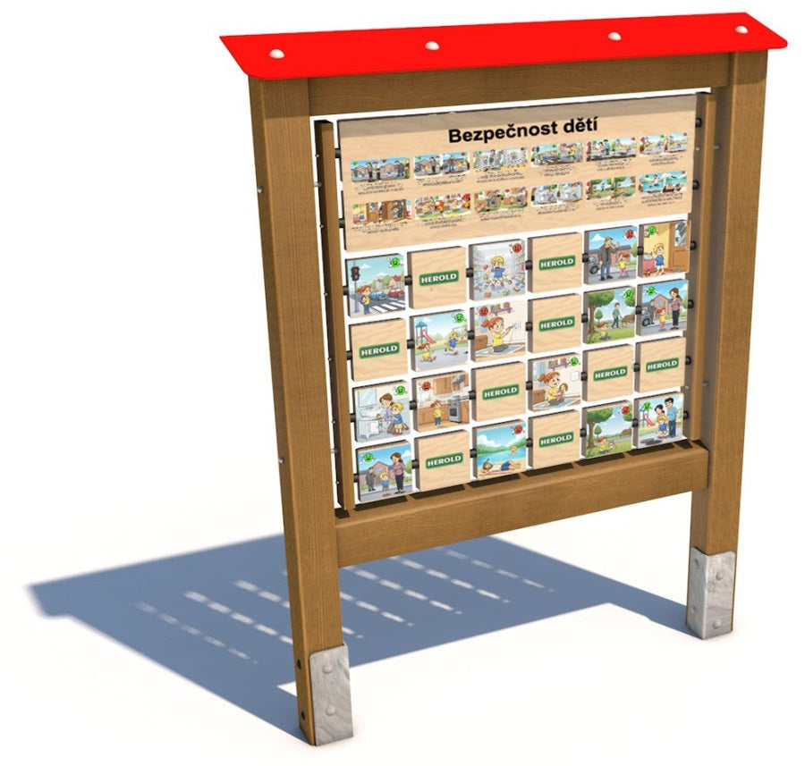 Monkeys Edukační panel Pexeso - Bezpečnost dětí 160