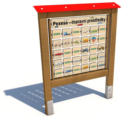 Monkeys Edukační panel Pexeso - Dopravní prostředky 160