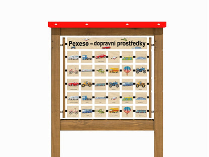 Monkeys Edukační panel Pexeso - Dopravní prostředky 160