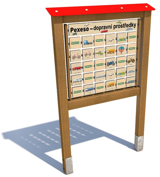 Monkeys Edukační panel Pexeso - Dopravní prostředky 200