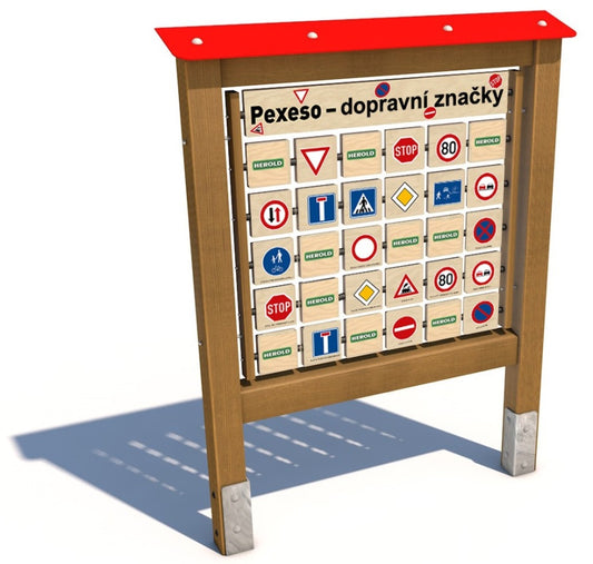 Monkeys Edukační panel Pexeso - Dopravní značky 160