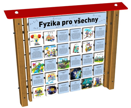 Monkeys Edukační panel Pexeso - Fyzika na stěnu