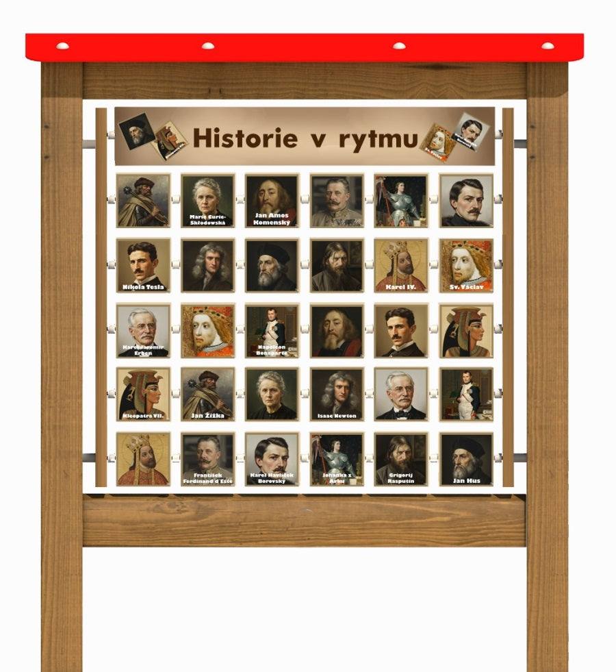 Monkeys Edukační panel Pexeso - Historie v rytmu 200