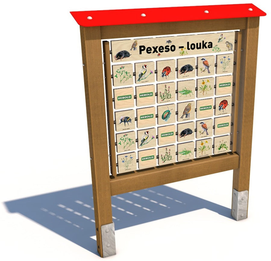 Monkeys Edukační panel Pexeso - Louka 160
