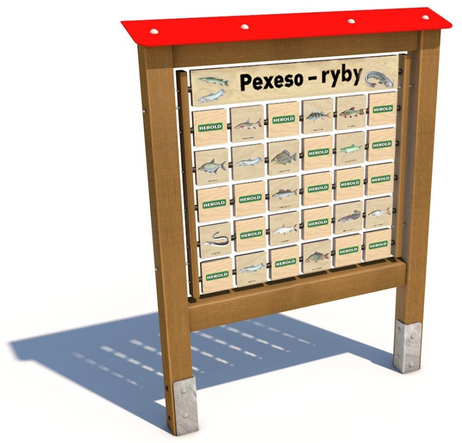 Monkeys Edukační panel Pexeso - Ryby 160