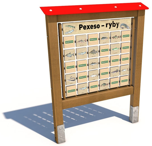 Monkeys Edukační panel Pexeso - Ryby 160