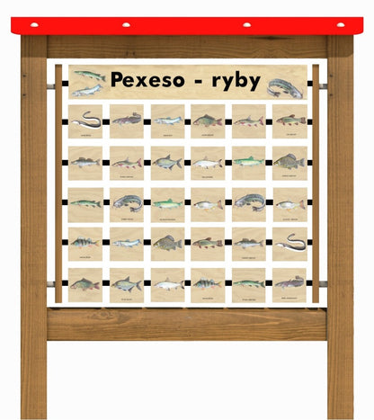 Monkeys Edukační panel Pexeso - Ryby 200