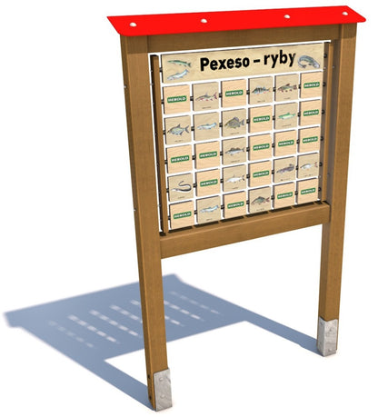 Monkeys Edukační panel Pexeso - Ryby 200