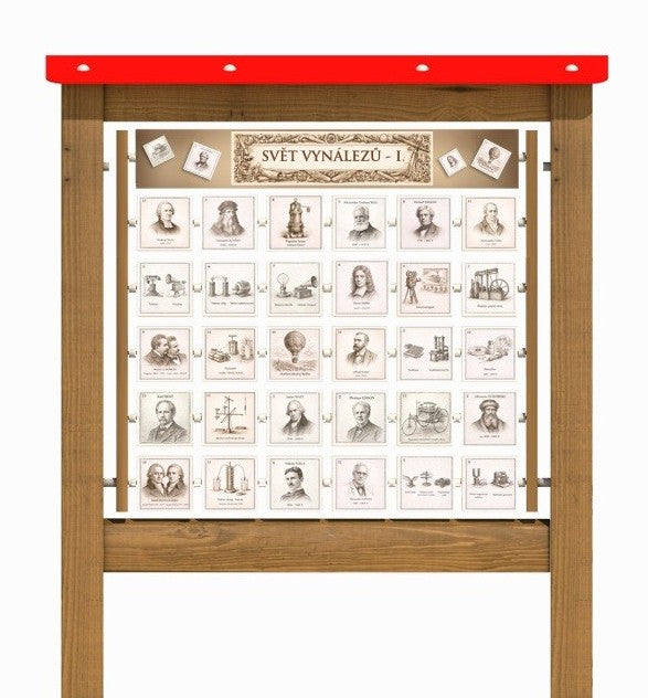 Monkeys Edukační panel Pexeso - Svět vynálezů 160