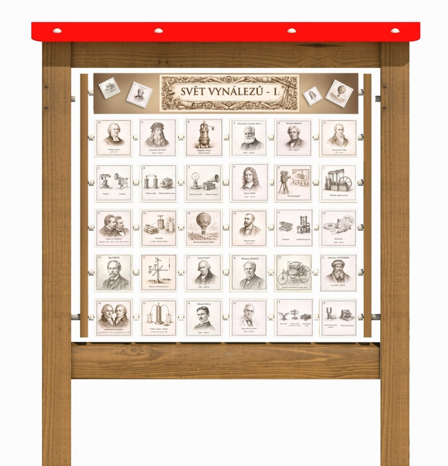 Monkeys Edukační panel Pexeso - Svět vynálezů 200